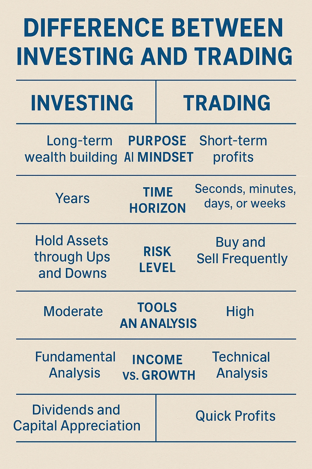 Difference Between Investing and Trading