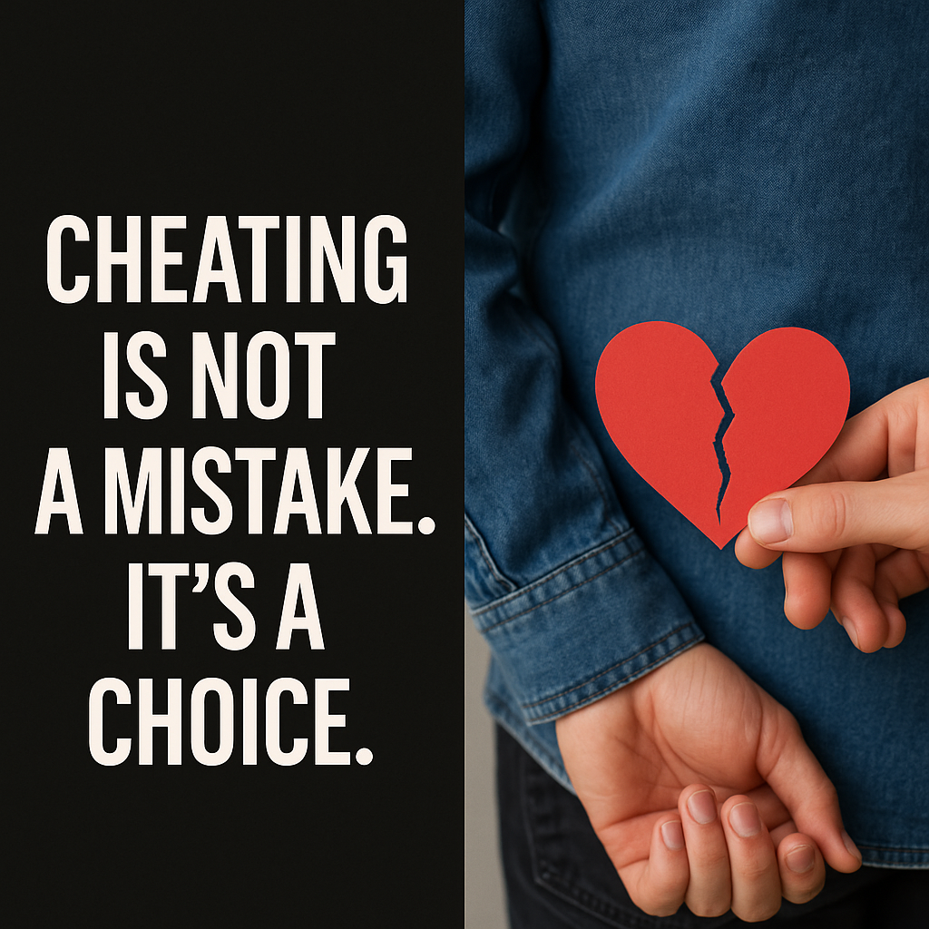 Cheating is not a mistake. It’s a choice. Choose integrity.
