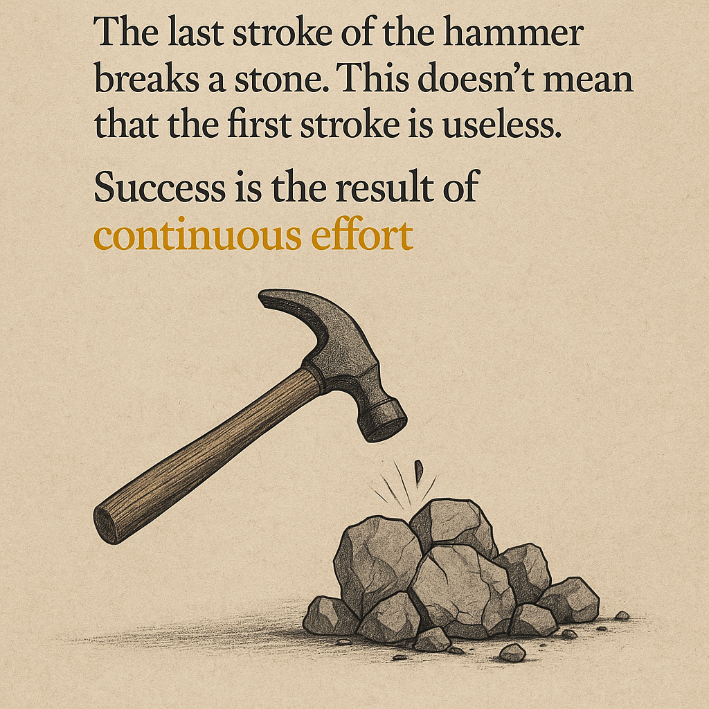 The Power of Consistent Effort: Why Every Stroke Matters