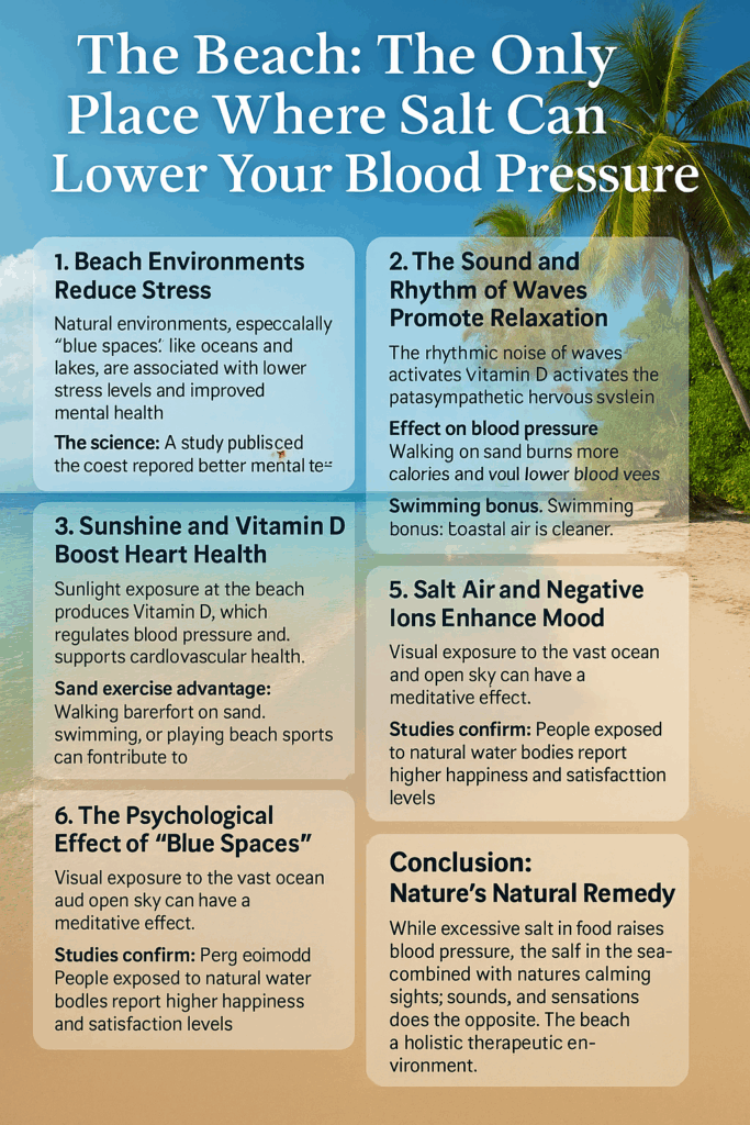 The Beach: The Only Place Where Salt Can Lower Your Blood Pressure